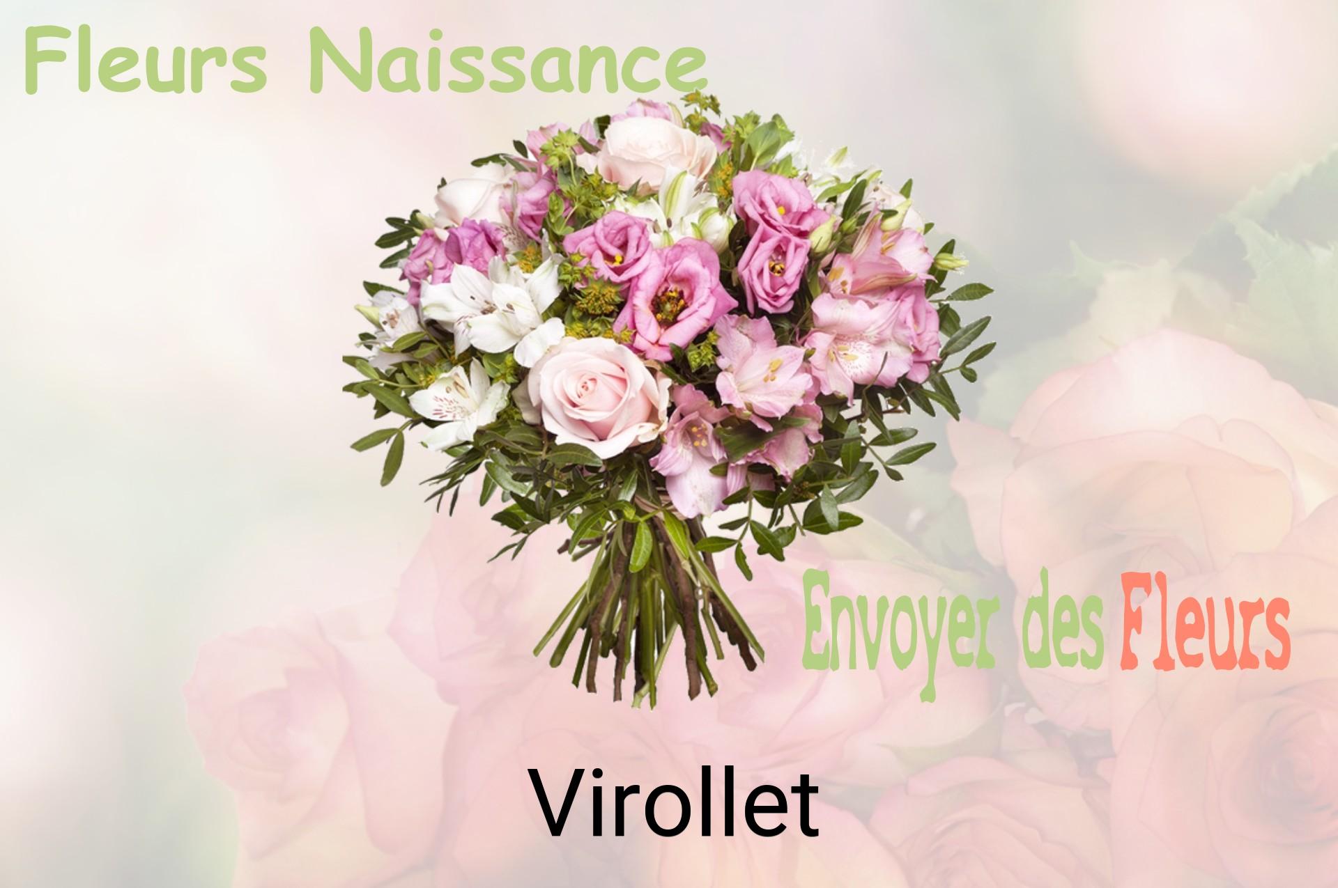 Bouquet de fleurs de naissance livré à Virollet